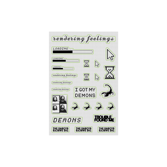 Rendering Feelings Sticker Sheet